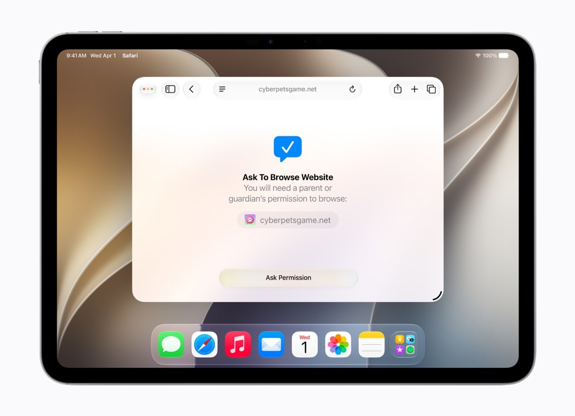 WWDC 2026, dětská kontrola