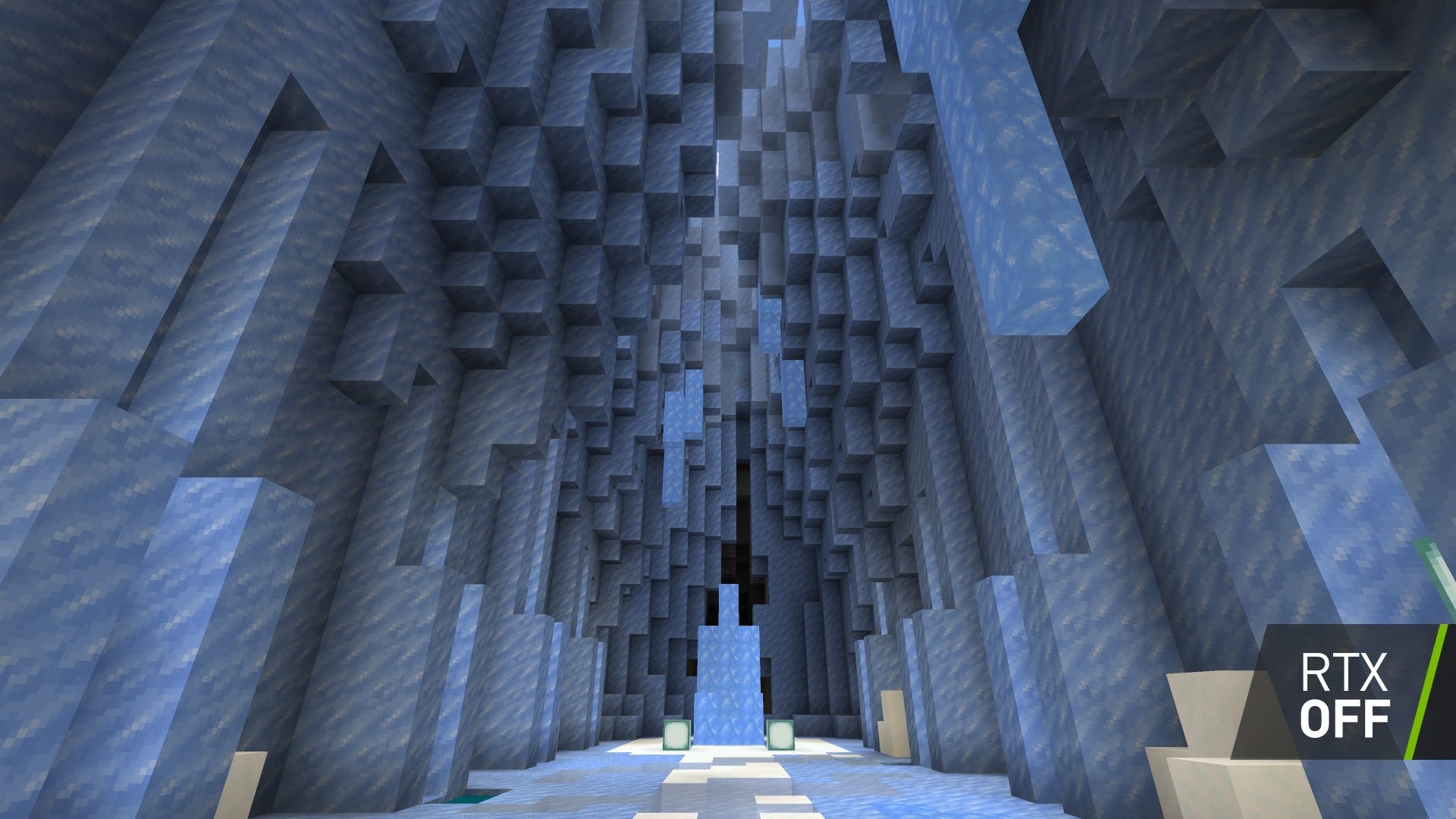 Minecraft; screenshot: ray-tracing off