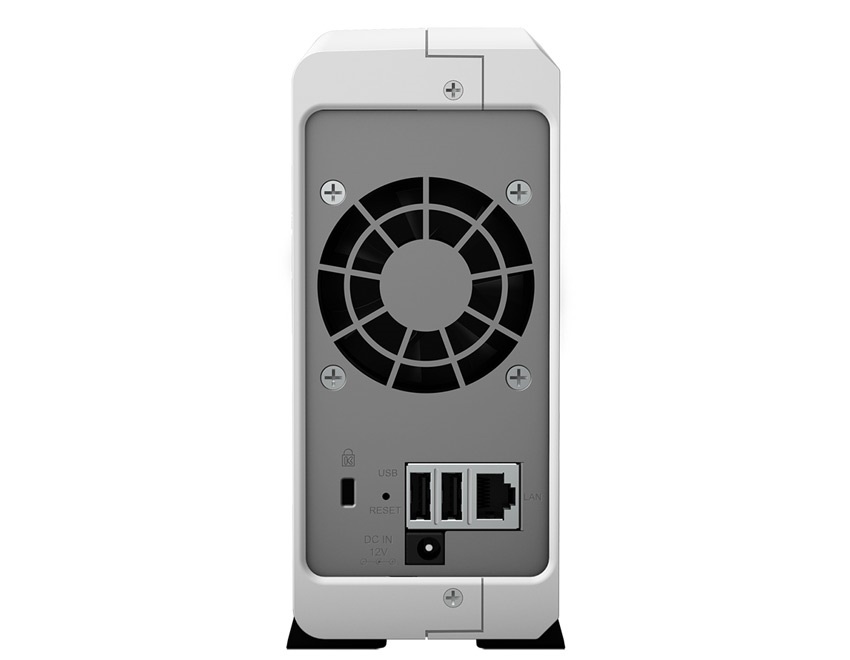 Synology DiskStation DS120j, zadní strana