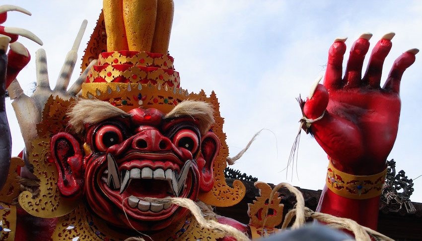 Socha zlého démona Bali