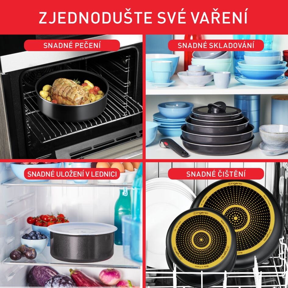 Tefal Sada nádobí 10 ks Ingenio Easy On L1599143