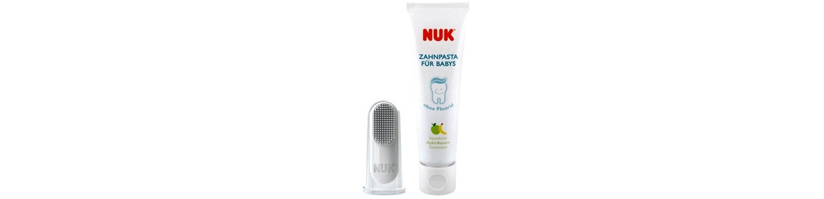 Testované mamičkami: detská zubná pasta NUK Apfel-Banane + náprstok
