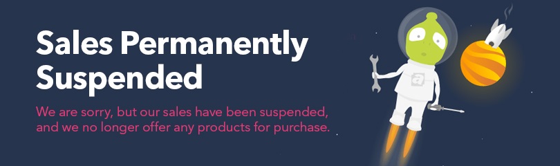 Sales Permanently Suspended