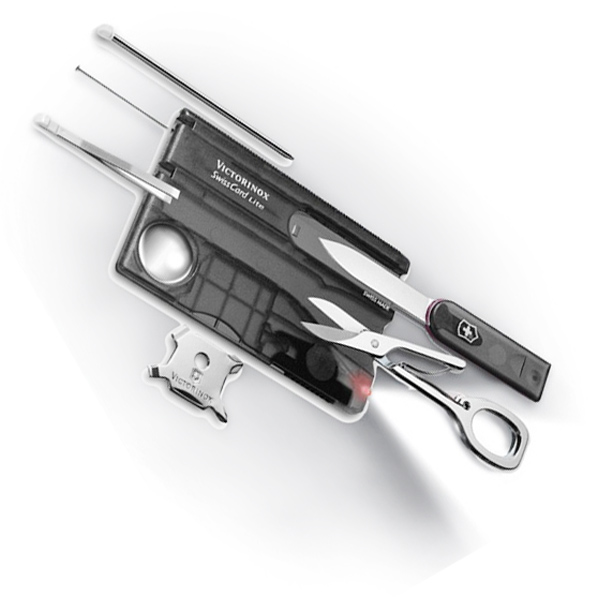 Kapesní nůž VICTORINOX Swiss Card Lite Translucent černý
