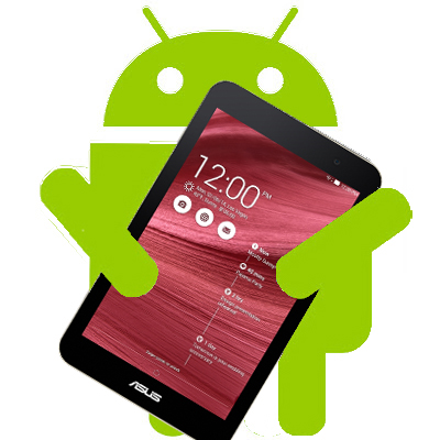  Logo Android držiace tablet Asus 