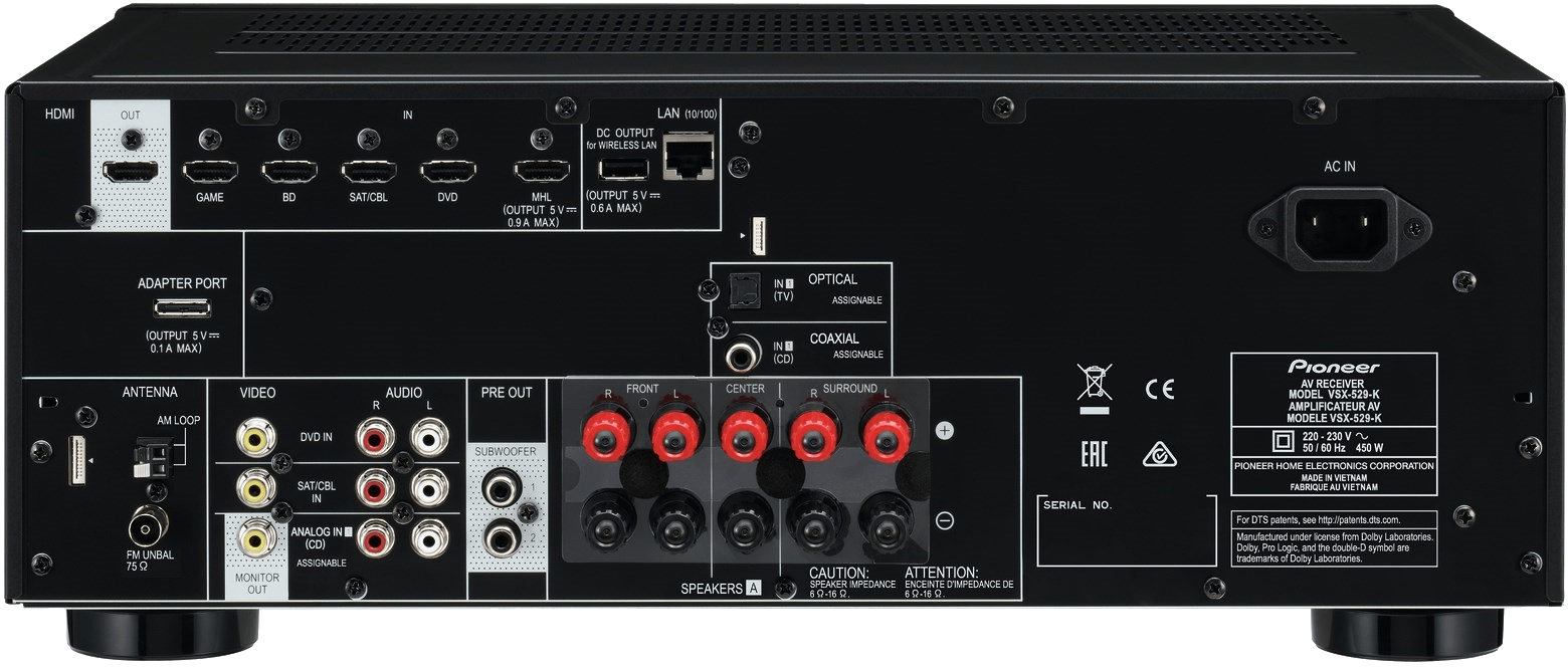  Pioneer VSX-529 čierny 