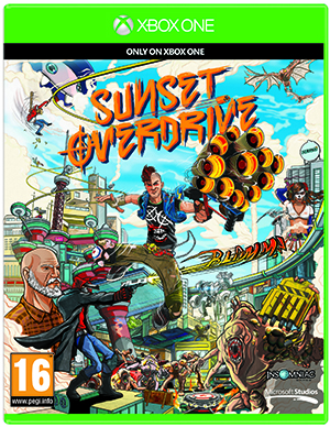  Microsoft Xbox One White + Sunset Overdrive 