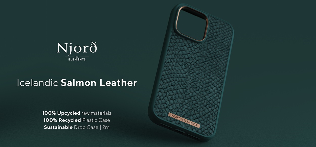 Njord Salmon Leather Magsafe Case