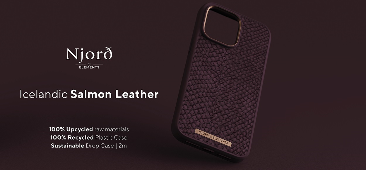 Njord Salmon Leather Magsafe Case