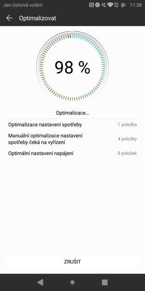 Huawei P smart screenshot – optimalizácia