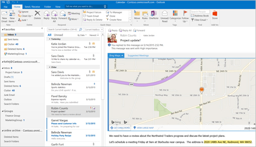 Outlook document sample