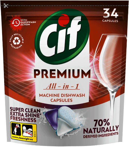 Balení kapslí do myčky Cif Premium