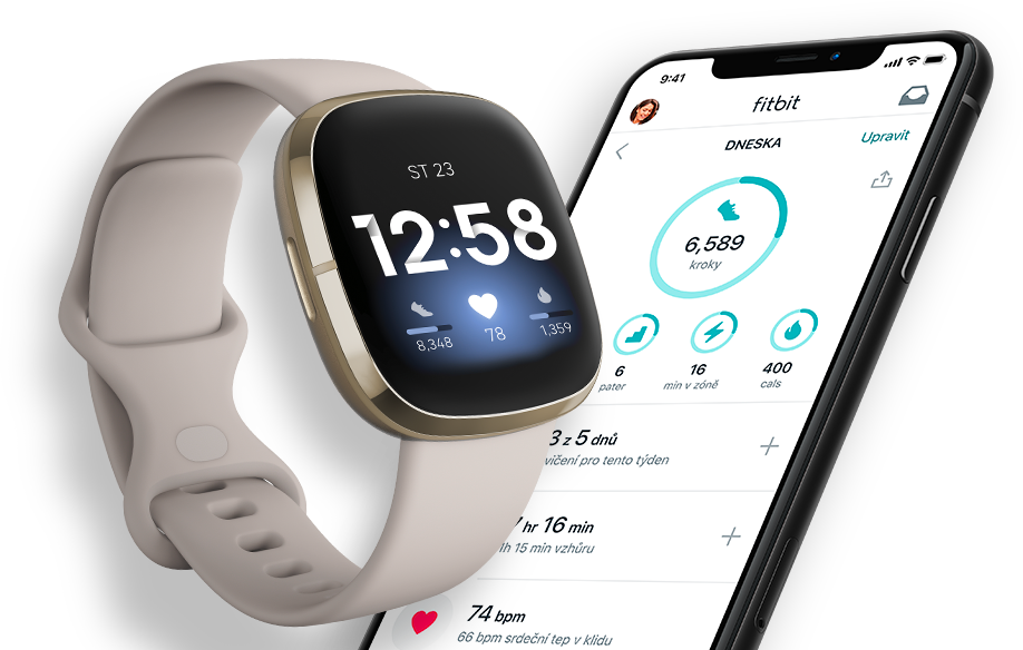 Fitbit Sense - Carbon/Graphite Stainless Steel - Chytré hodinky | Alza.cz