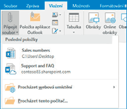 Outlook - Přílohy