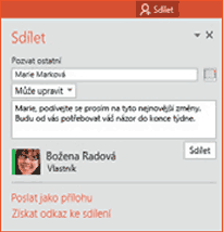 PowerPoint - Sdílet