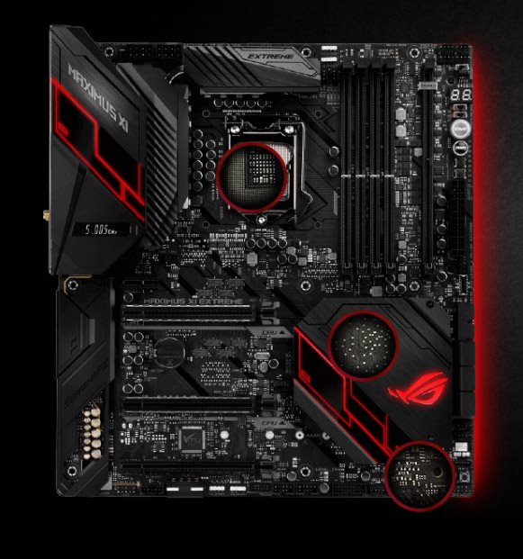 Chlazení ASUS ROG MAXIMUS XI EXTREME