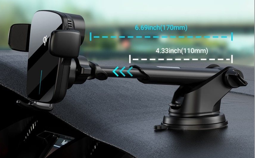 ACEFAST Wireless Charging Automatic Clamping Car Mobile Phone Holder
