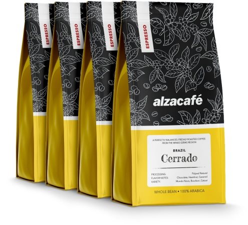 Káva AlzaCafé Brazil Cerrado, 4x250g