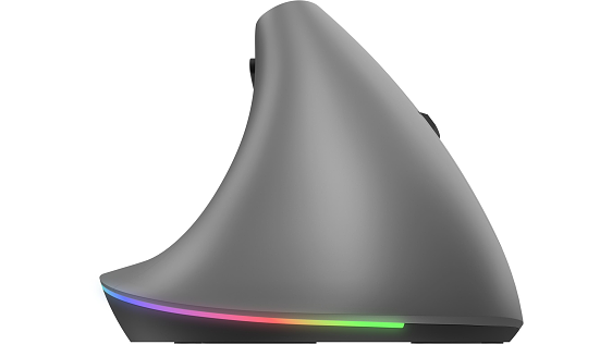 Eternico Wireless 2.4 GHz & Double Bluetooth Rechargeable Vertical Mouse MV470