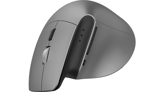 Eternico Wireless 2.4 GHz & Double Bluetooth Rechargeable Vertical Mouse MV470