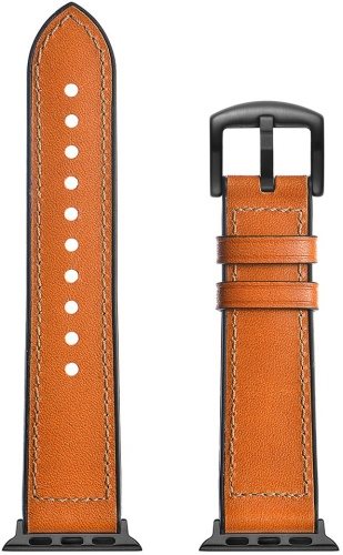 Eternico Leather and Silicone Band