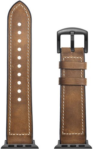 Eternico Leather and Silicone Band