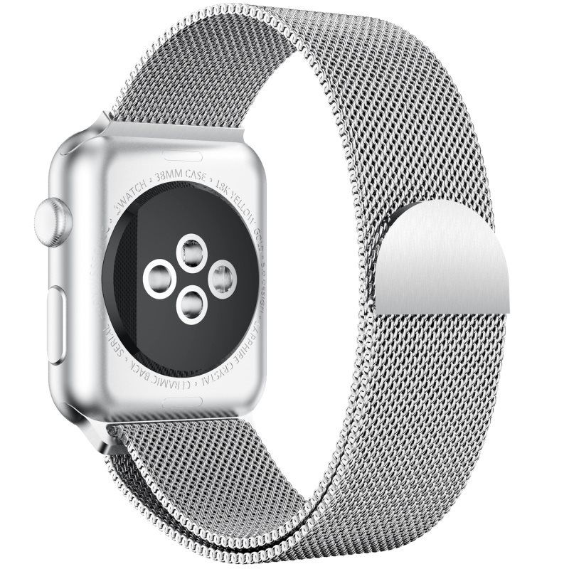 Eternico 38mm / 40mm / 41mm Elegance Milanese pro Apple Watch stříbrný