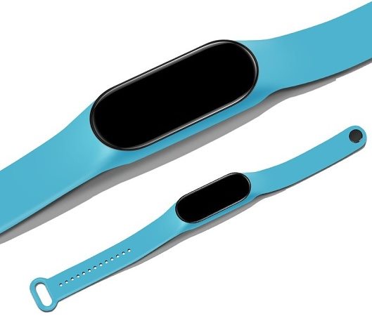 Eternico Essential a Xiaomi Mi Smart Band 5, 6 és 7 Solid blue készülékekhez