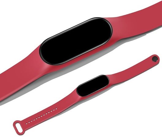 Eternico Essential a Xiaomi Mi Smart Band 5, 6 és 7 Solid red készülékekhez