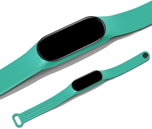 Eternico Essential pro Xiaomi Mi Smart Band 5, 6 a 7 Teal blue Remienok na hodinky Eternico Essential