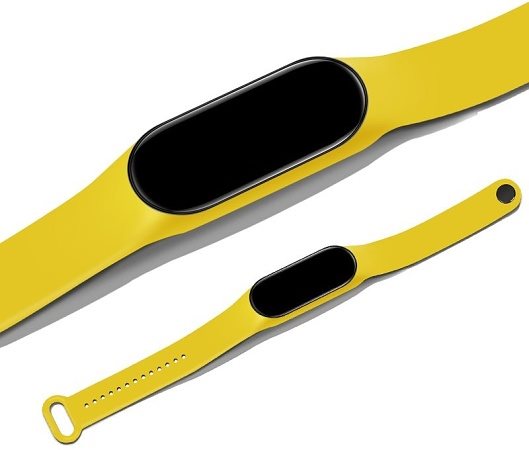 Eternico Essential für das Xiaomi Mi Smart Band 5, 6 und 7 Solid yellow