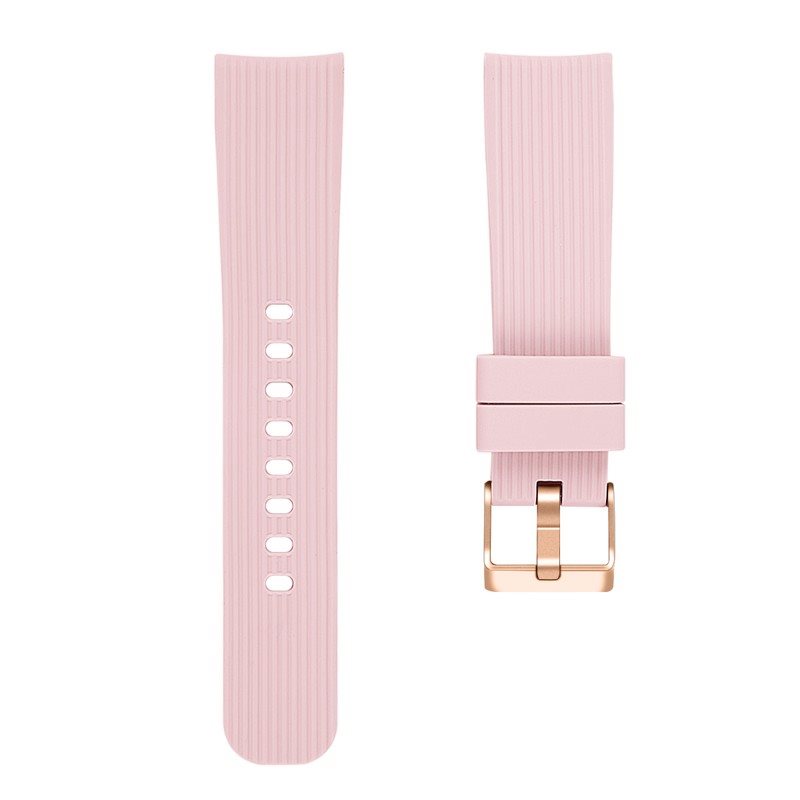 Eternico Essential Vertical Grain Silver Buckle universal Quick Release 20mm