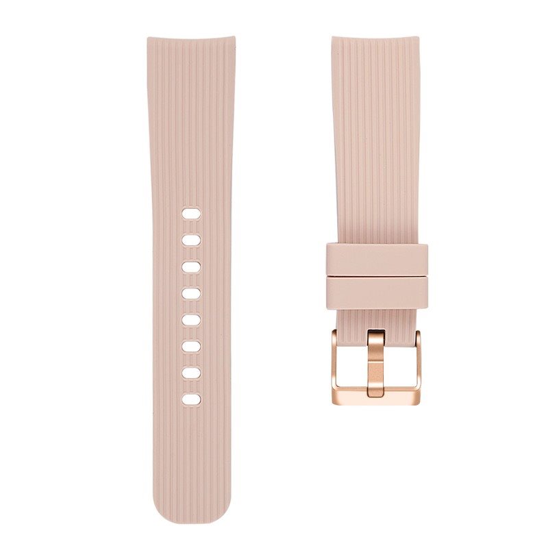 Eternico Essential Vertical Grain Silver Buckle universal Quick Release 20mm