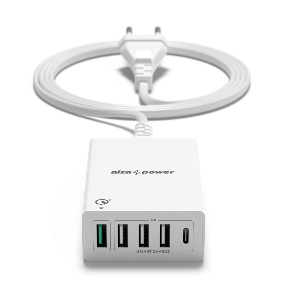 AlzaPower M5CQ Multi Charge QC3.0 White