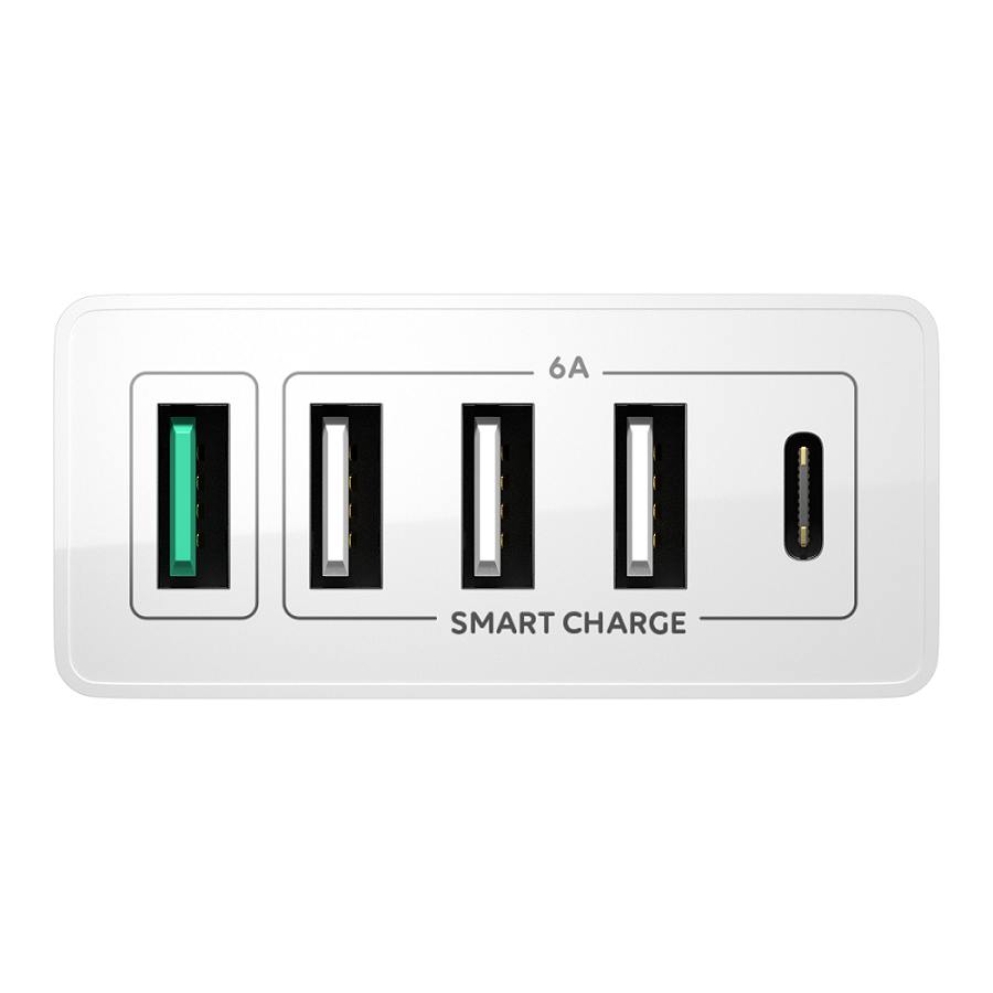 AlzaPower M5CQ Multi Charge QC3.0 White