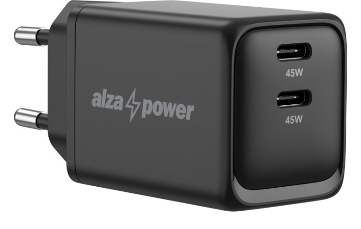 AlzaPower G500CC Fast Charge 45W schwarzes Netzladegerät