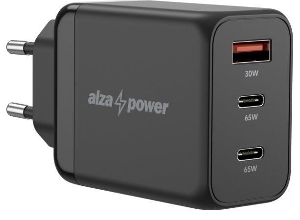 Nabíjačka do siete AlzaPower G600CCA Fast Charge 65W čierna