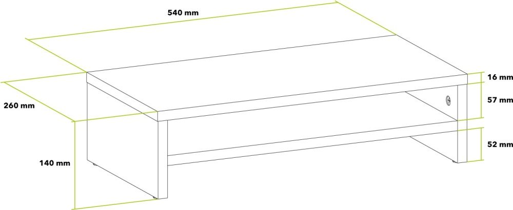 AlzaErgo Riser ER160WB