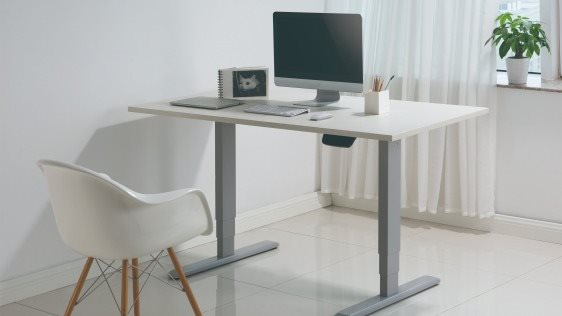 Výškovo nastaviteľný stôl AlzaErgo Table ET1 NewGen sivý