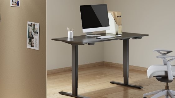 Výškovo nastaviteľný stôl AlzaErgo Table ET1 Essential čierny