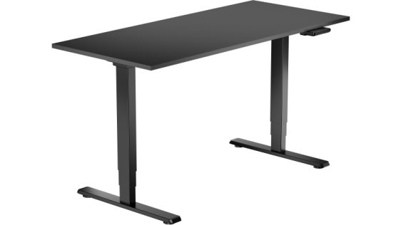 Výškovo nastaviteľný stôl AlzaErgo Table ET1 Essential čierny