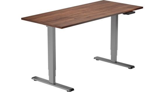 Výškovo nastaviteľný stôl AlzaErgo Table ET1 Essential sivý