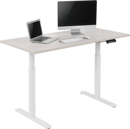 Výškovo nastaviteľný stôl AlzaErgo Table ET2 biely