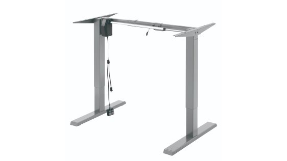 Výškovo nastaviteľný stôl AlzaErgo Table ET2.1 sivý