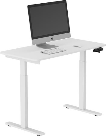 Výškovo nastaviteľný stôl AlzaErgo Table ET5 AiO Essential 120×60 cm biely