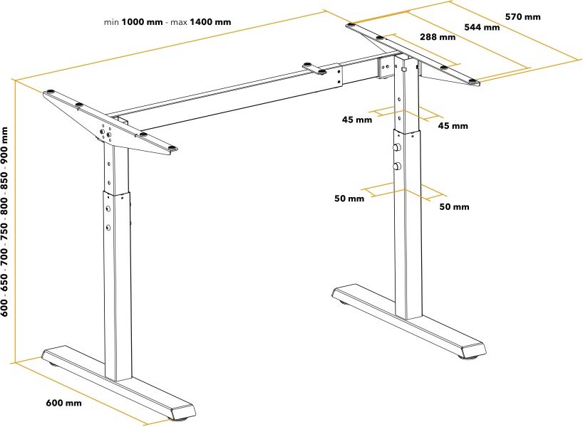 AlzaErgo Fixed Table FT1