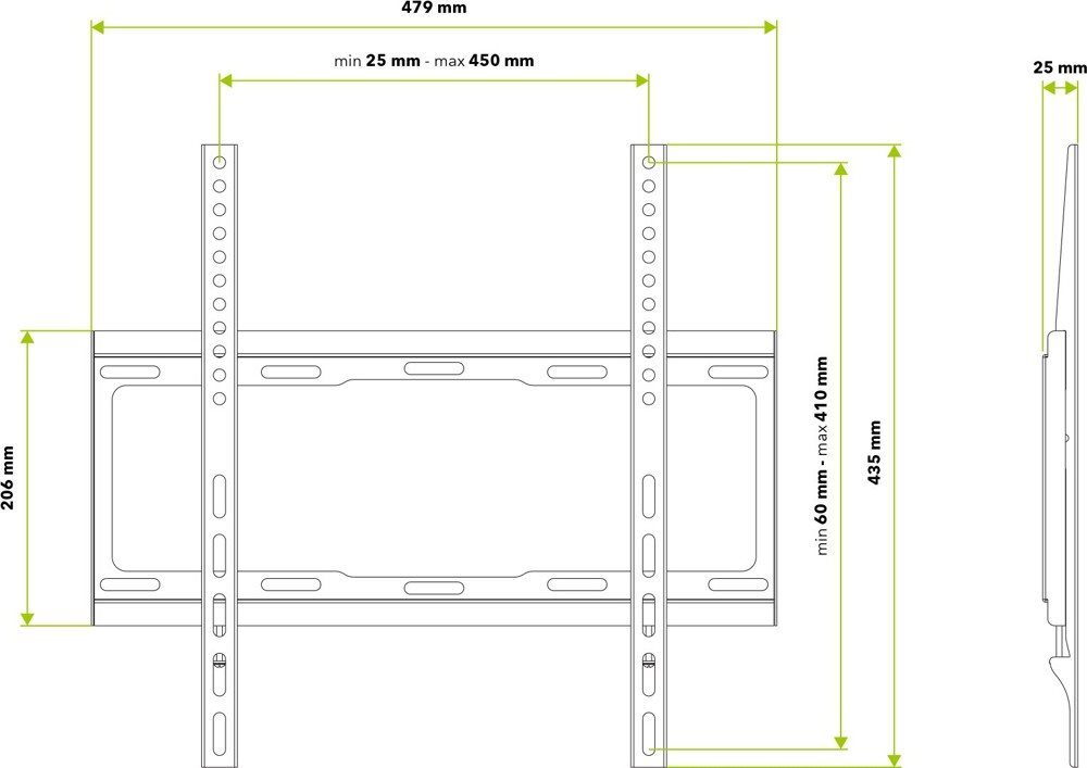 AlzaErgo F205B Frame