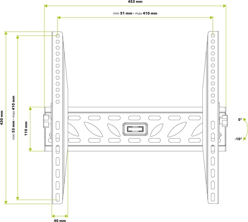 AlzaErgo T220B Low Profile