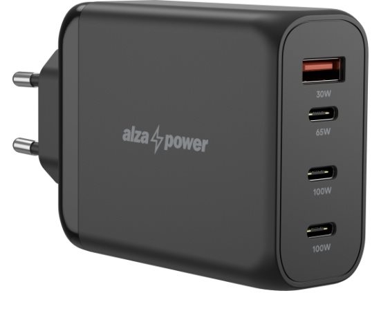 AlzaPower M7503CA Fast Charge 100W schwarzes Netzladegerät 