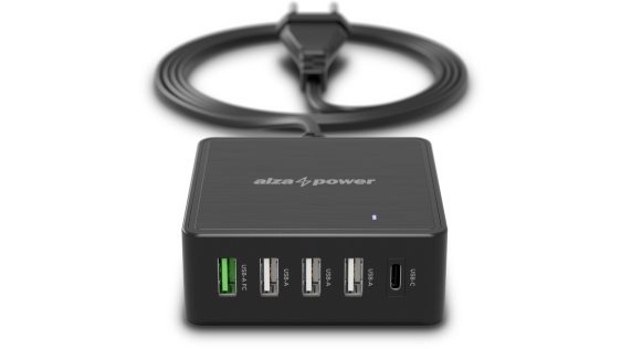 Nabíjačka do siete AlzaPower M100 Multi Charge Power Delivery 60W čierna 